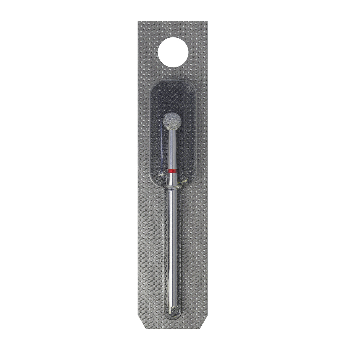 Diamond Nail Drill Bit Ball Red EXPERT, Head Diameter 4 mm