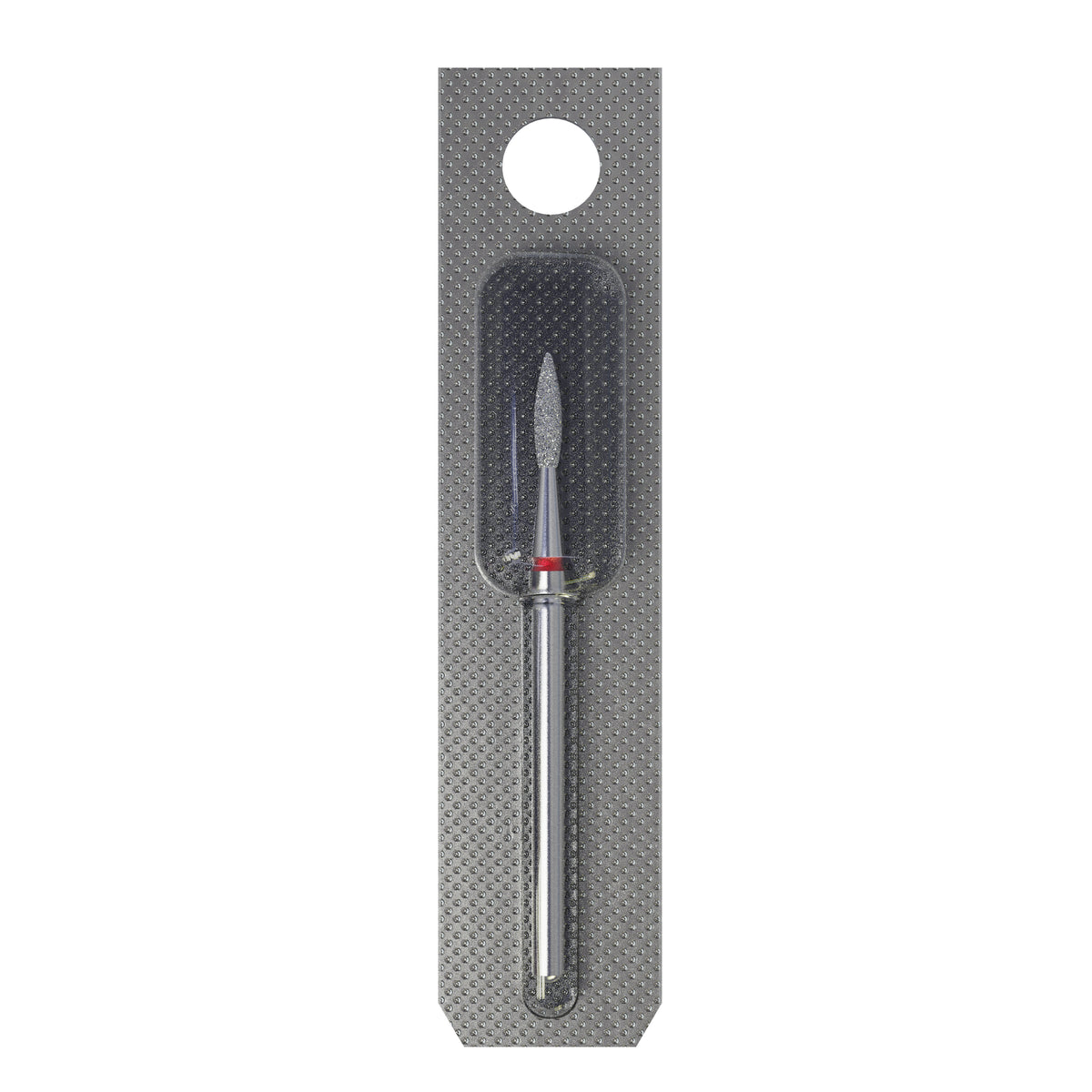 Diamond Nail Drill Bit Pointed Flame Red EXPERT, 2.1 mm / Working Part 8 mm