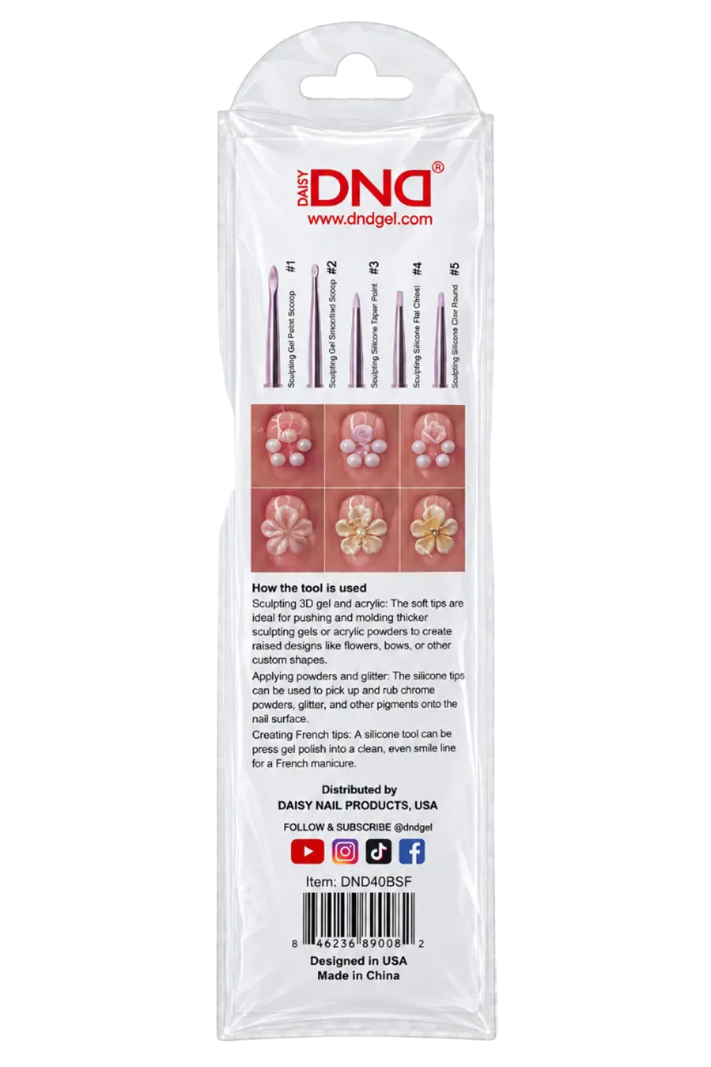 DND 4D Brush Set Flowers