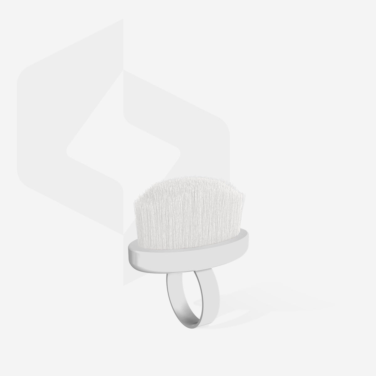 STALEKS EXPERT 03 Mini Finger Ring Manicure Brush for Dust Removal (10 pcs)