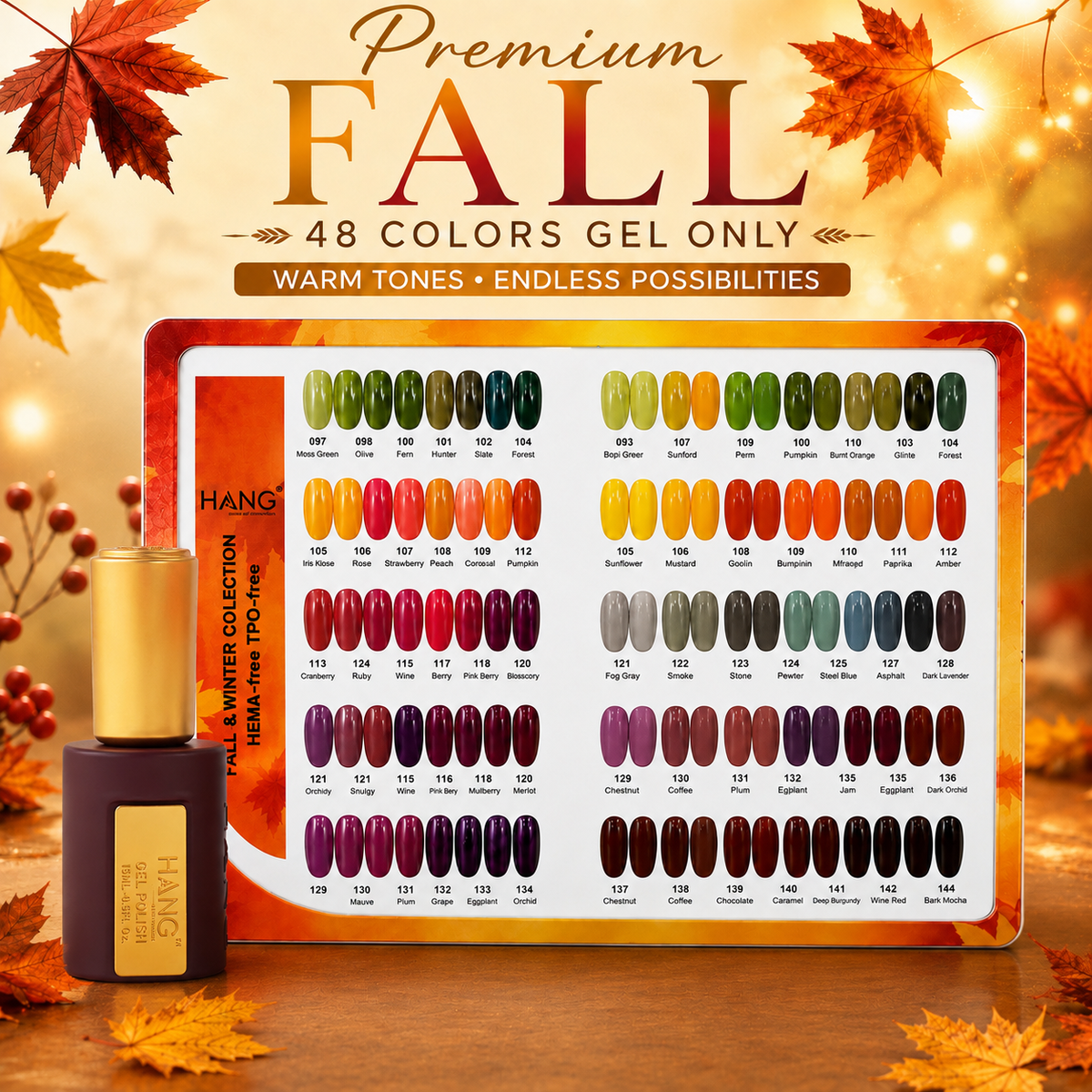 HANG Premium Fall Gel collection – complete 48-color set