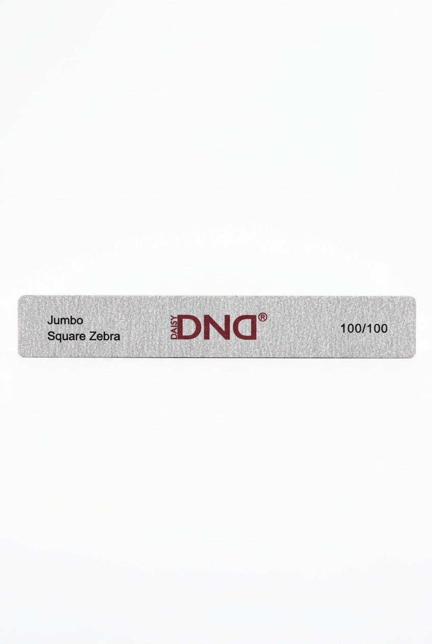 DND Nail File Jumbo Square Zebra 100/100 Japan (1pcs)