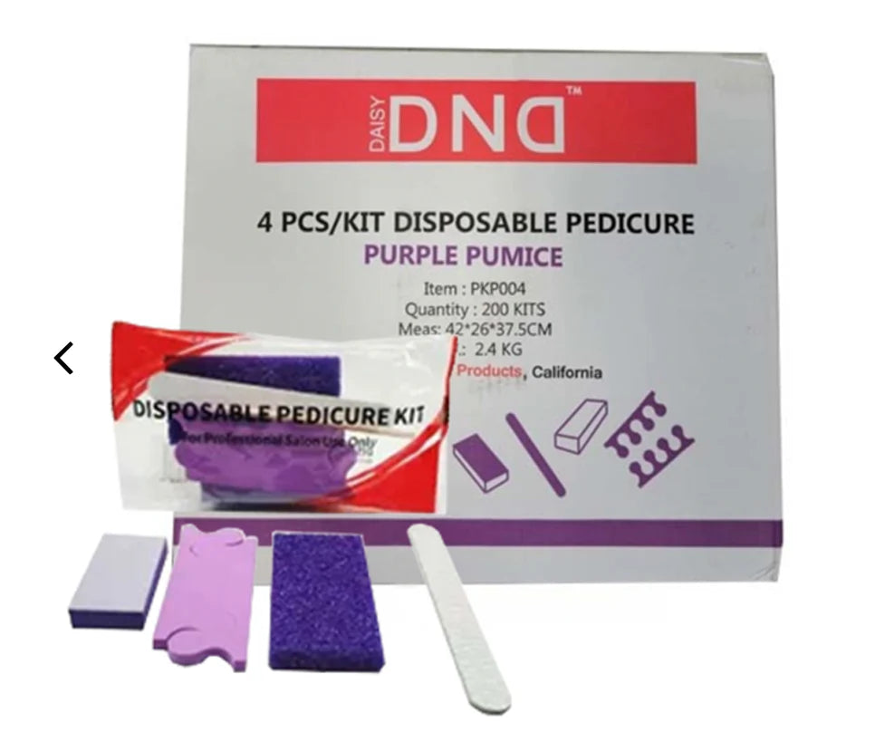 DND Disposable Pedicure Kit (200pc) 4pc/kit
