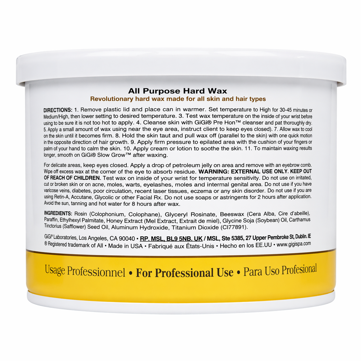Gigi All Purpose Hard Wax 14oz