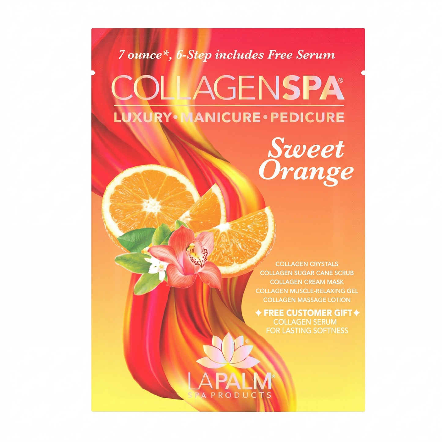 CollagenSpa: 6 Step Pedicure Kit- Sweet Orange