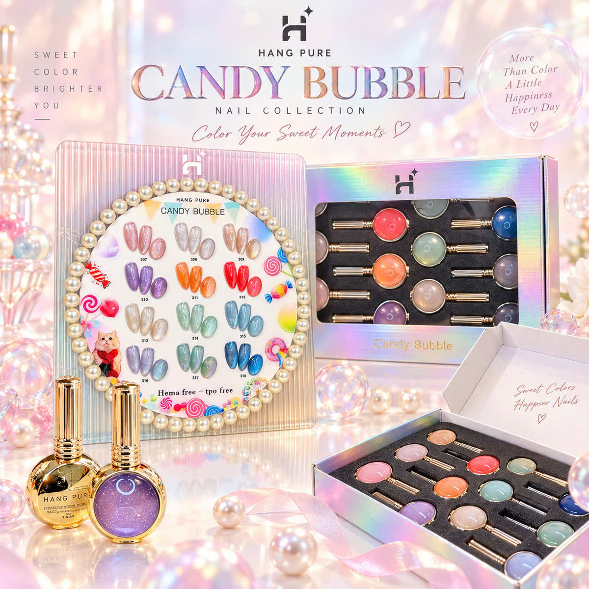 HANG Candy Bubble Cat Eye collection shade reference #307–318
