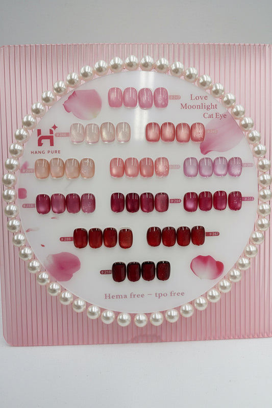 HANG Love Moonlight Cat Eye Collection. 12 Colors (247-258) - FREE 1 DISPLAY + 1 MAGNET