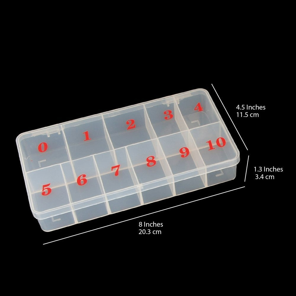 Empty 550pc Plastic Tip Box Cloudy