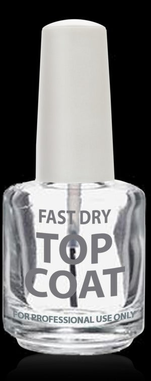 Cre8tion Empty Glass Bottle 0.5oz 'Fast Dry Top Coat'