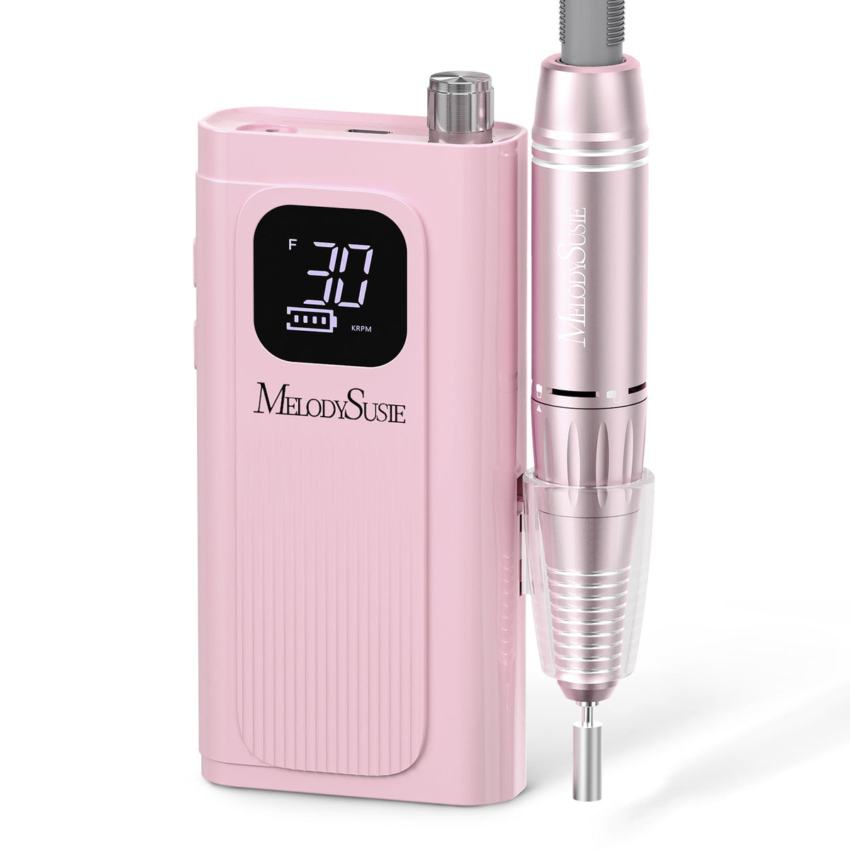 MelodySusie SC300F Clip-On Rechargeable Nail Drill 30,000RPM - Pink