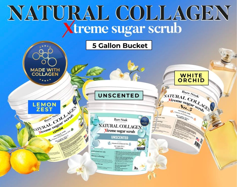 Bare Soak | Xtreme Sugar Scrub | 5 gallon bucket