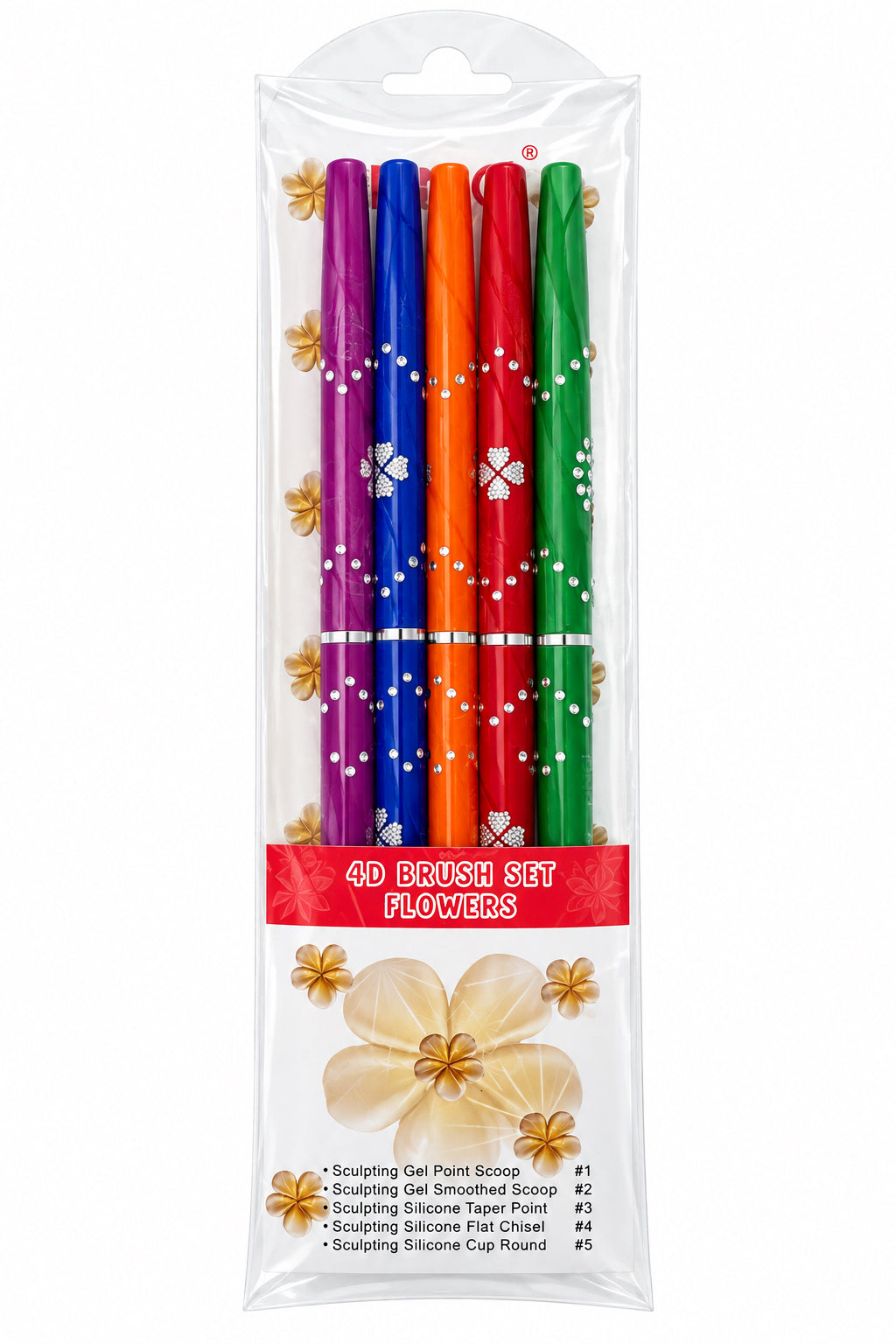 DND 4D Brush Set Flowers