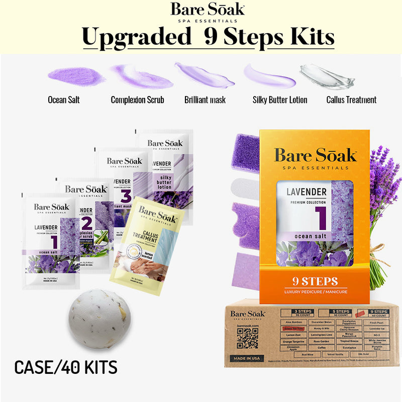 Bare Soak | 9 Steps Kit | Lavender Scent