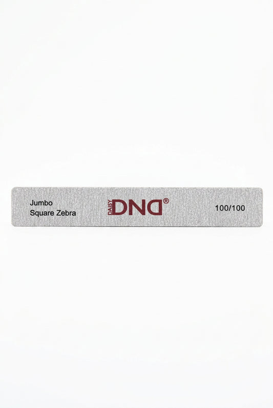 DND Nail File Jumbo Square Zebra 100/100 Japan (1pcs)