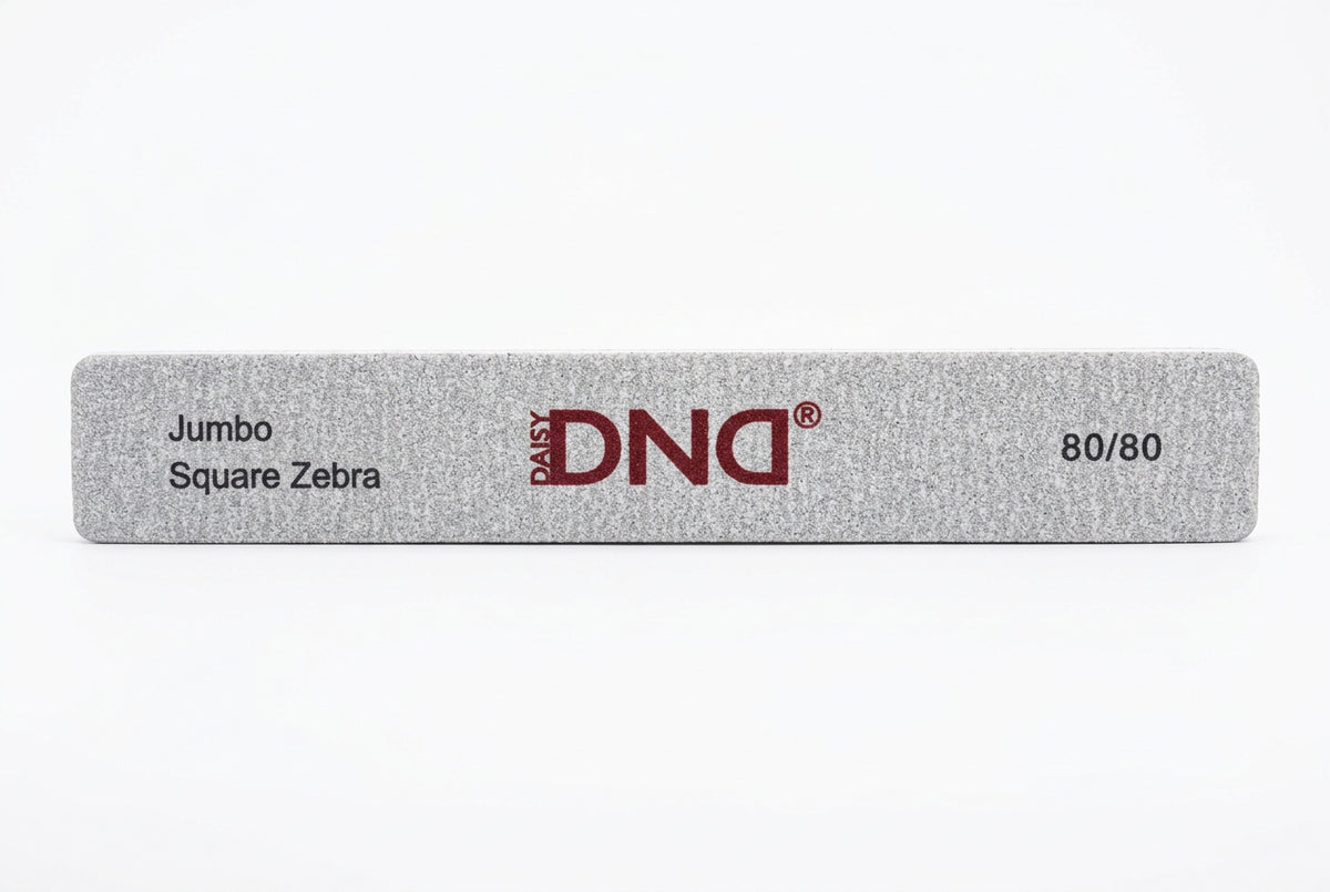 DND Nail File Jumbo Square Zebra 80/80 Japan (1pcs)