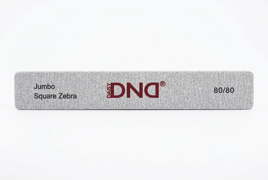 DND Nail File Jumbo Square Zebra 80/80 Japan (1pcs)