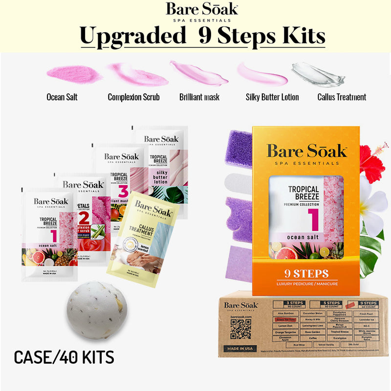 Bare Soak 9 Steps Kit - Tropical Breeze