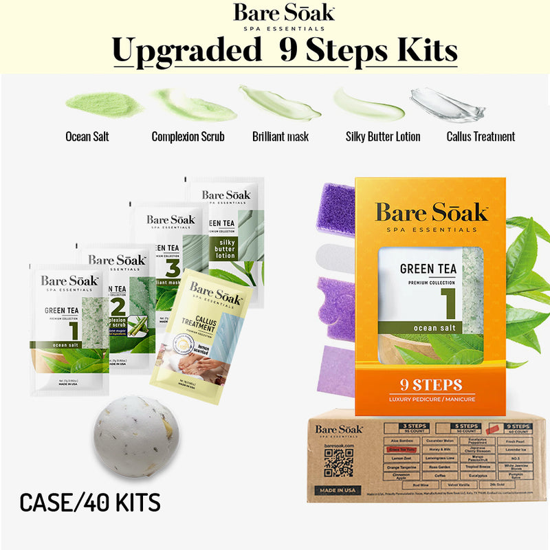 Bare Soak| 9 Steps Kit |GREEN TEA