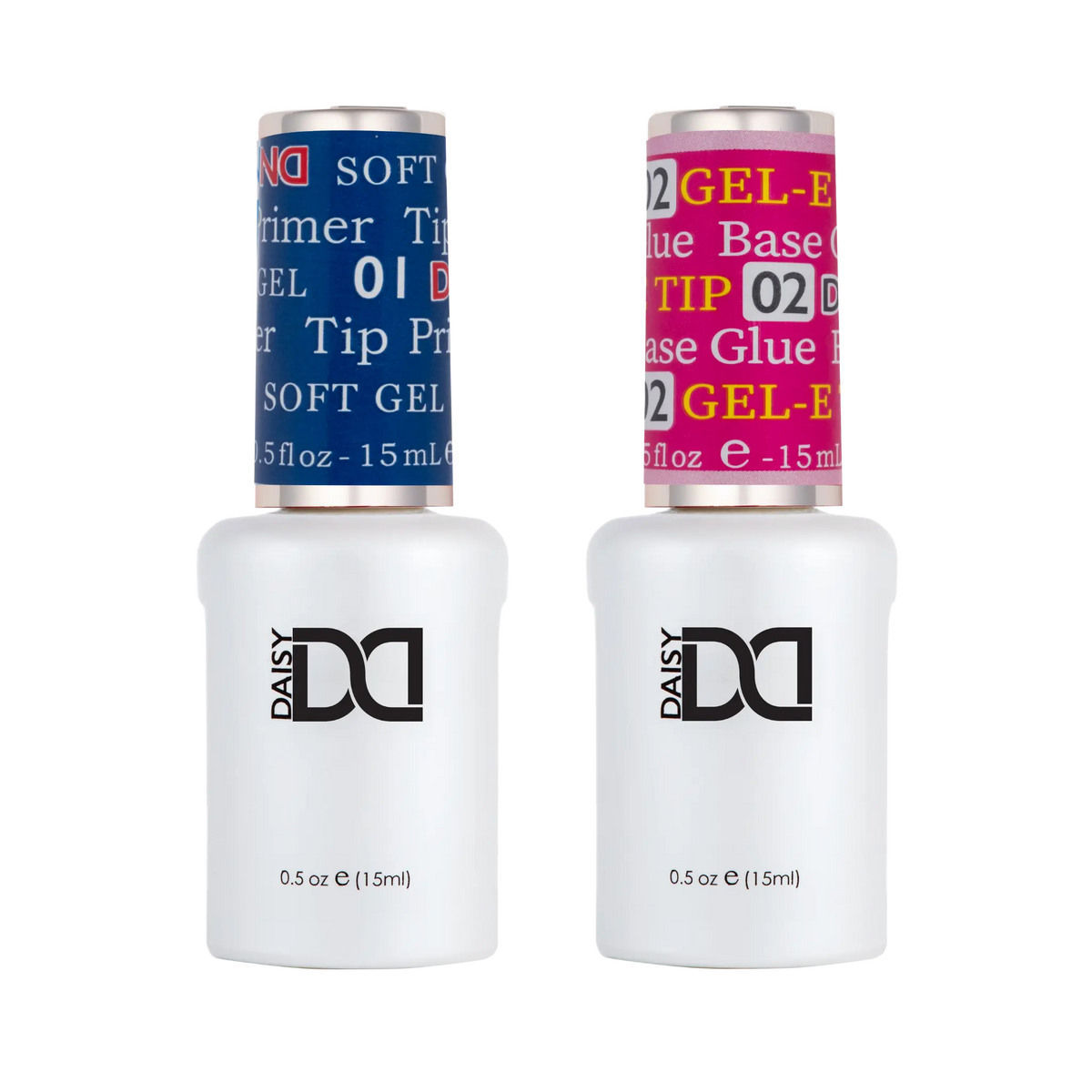 DND Soft Gel Tips Primer #01 and Adhesive #02 Duo