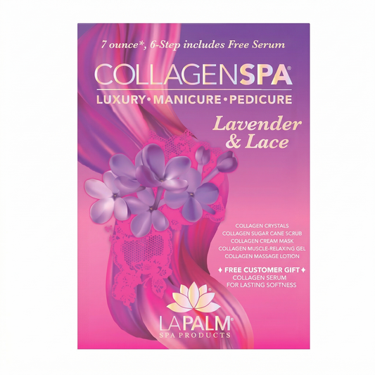 CollagenSpa: 6 Step Pedicure Kit-Lavender & Lace