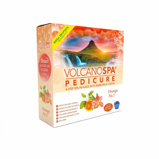 Volcano Spa: 6 Step Pedicure Kit - Orange No. 5