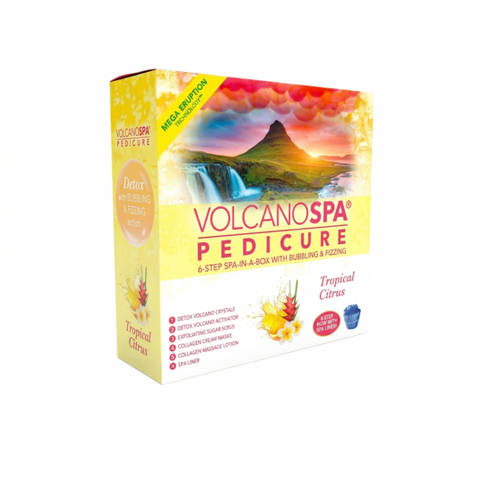 Volcano Spa: 6 Step Pedicure Kit - Tropical Citrus