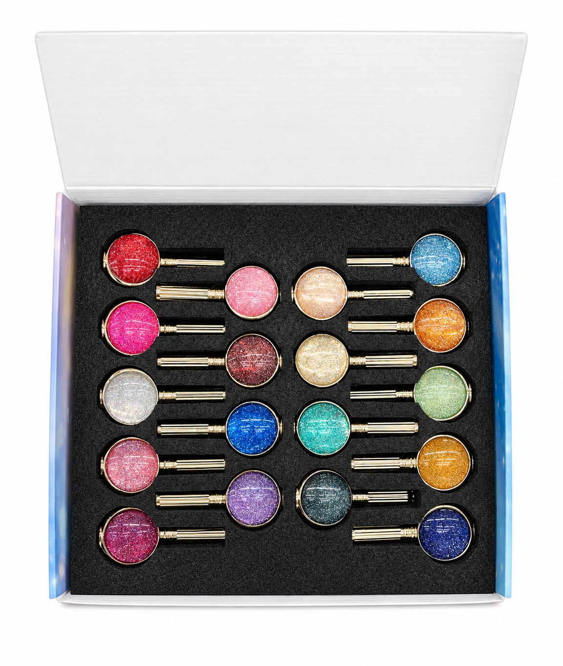 Hang Sparkling Glitter 01-18 Full Set + Display