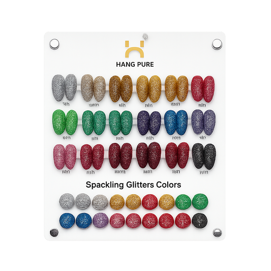 Hang Sparkling Glitter 01-18 Full Set + Display