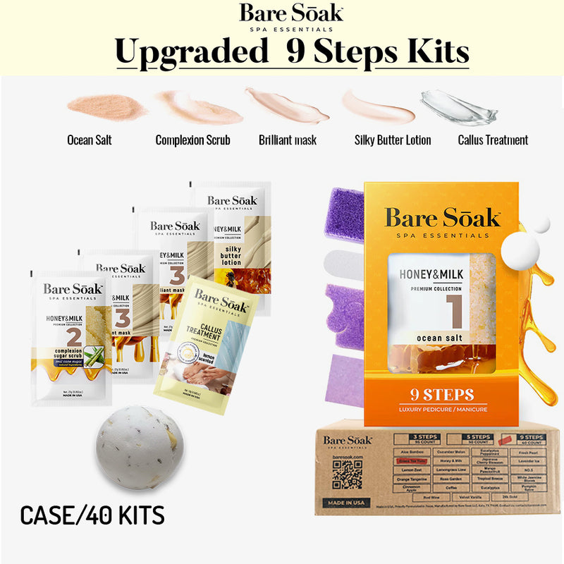 Bare Soak | 9 Steps Kit | Honey & Milk