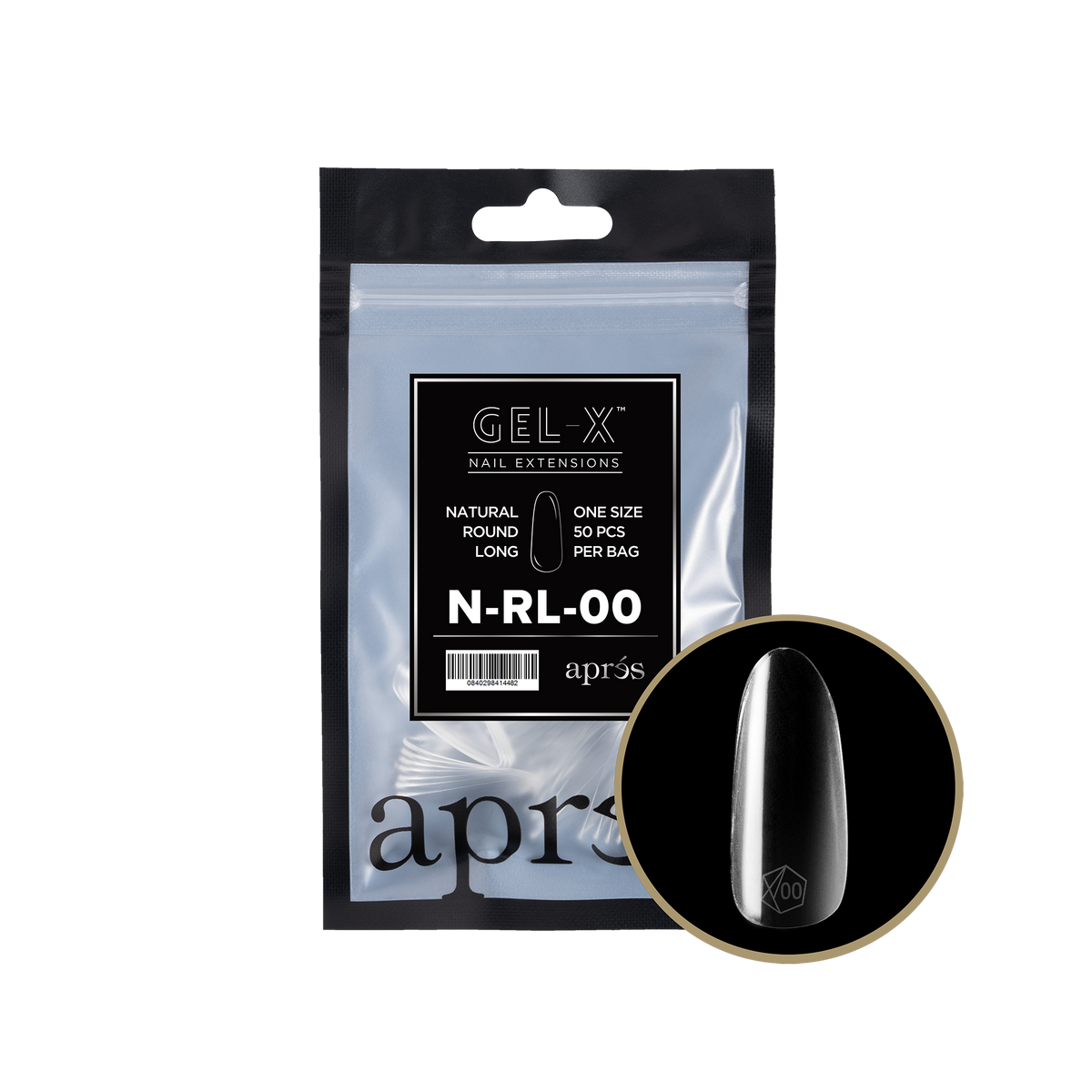Gel-X® Natural Round Long Refill Bag