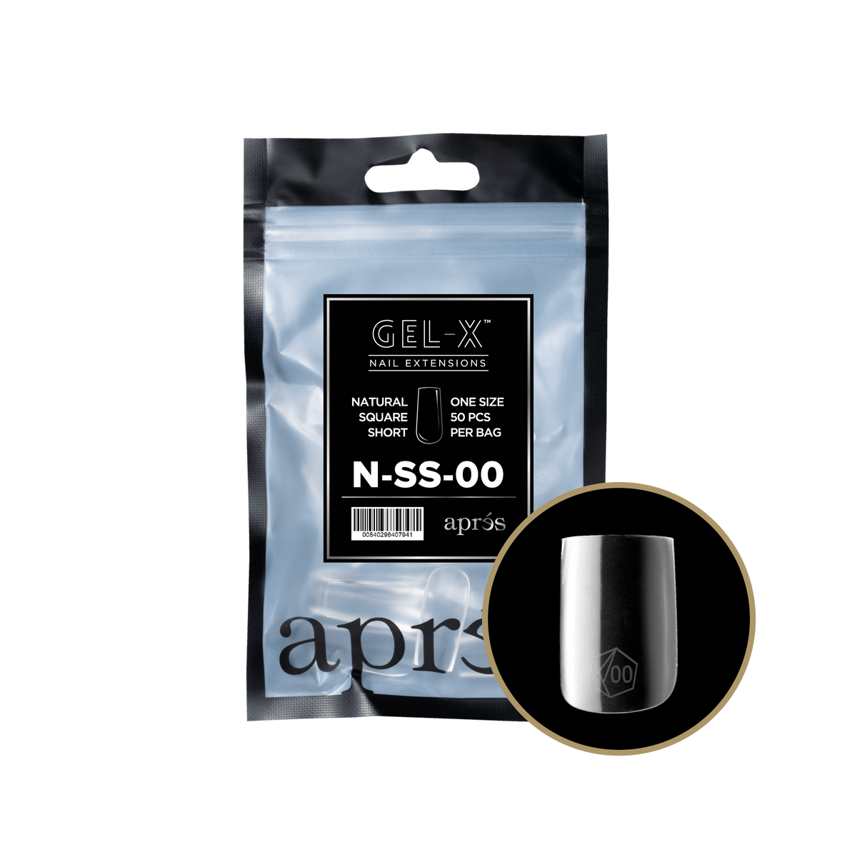 Gel-X® Natural Square Short Refill Bag