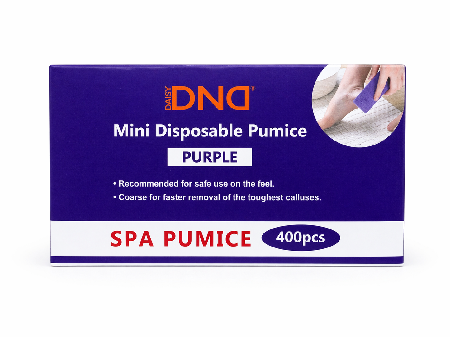 DND Disposable Purple Mini Pumice (400pc)