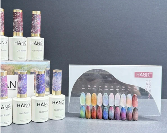 Disco Glamour Cat Eye (51–60) -10 colors set collection