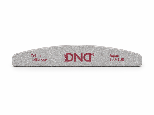 DND Nail File Half Moon Zebra 100/100 Japan (1pc)