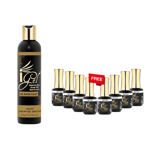 iGel Base Coat 8oz get 8 Bottles 0.5oz