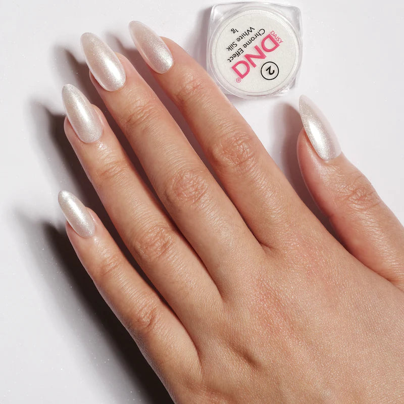 DND White Silk Chrome Powder #2