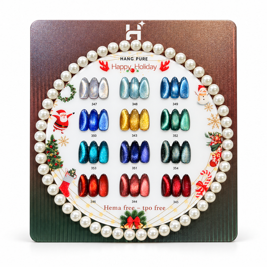 HANG Happy Holiday Cat Eye collection shade reference #343–354
