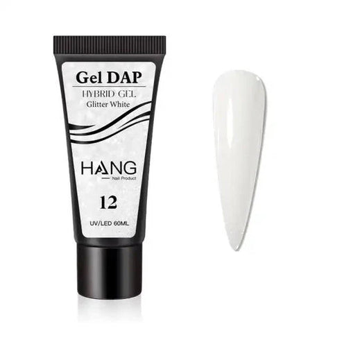 Hang Gel Dap Hybrid Gel #12 - Glitter White