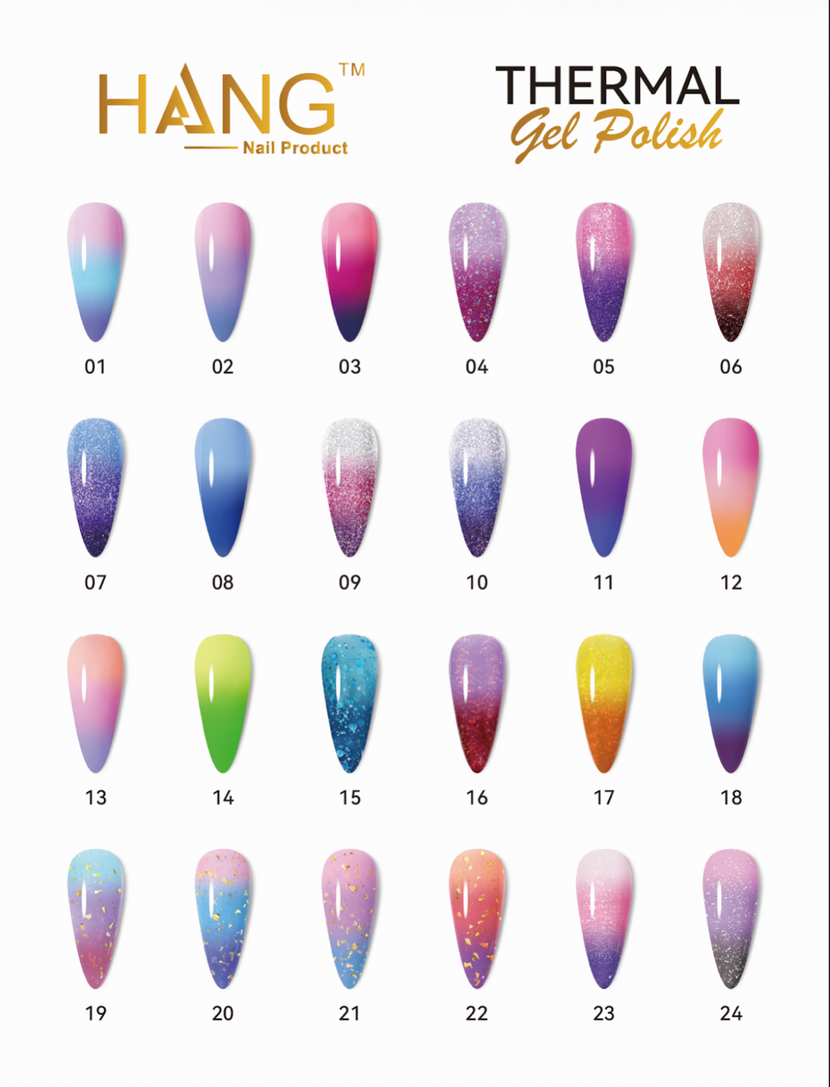 HANG Thermal Color Changing Gel – 24-color collection